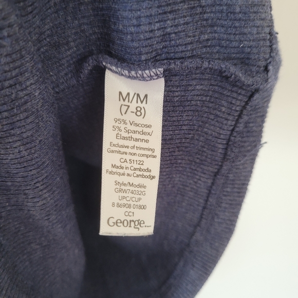 GEORGE Sleeveless Navy High Neck Midi Knit Sweater Mini A-Line Dress - Picture 3 of 9